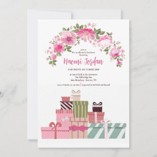 Shower Presents and Flowers Invitation