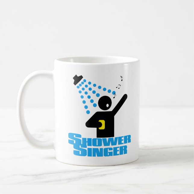 Shower Singer Coffee Mug (Left)