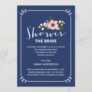 SHOWER THE BRIDE BRIDAL SHOWER INVITATION