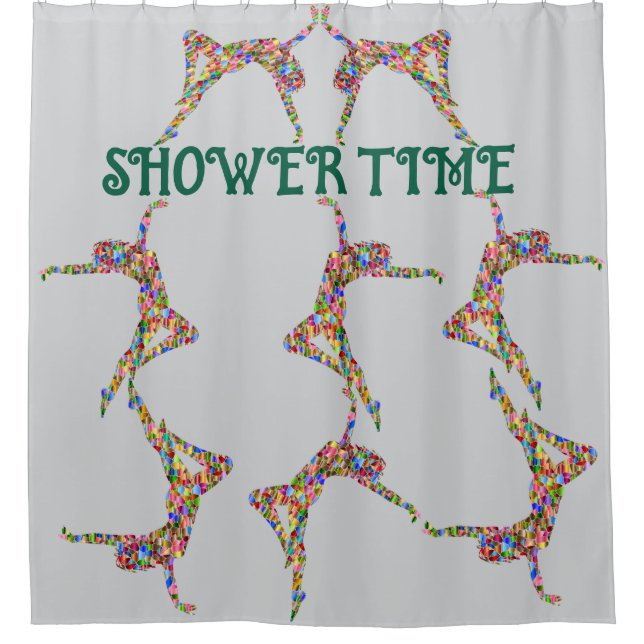 SHOWER TIME  SHOWER CURTAIN (Front)