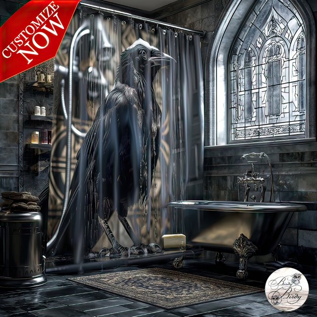 Shower with a Crow Curtain (Creator Uploaded)