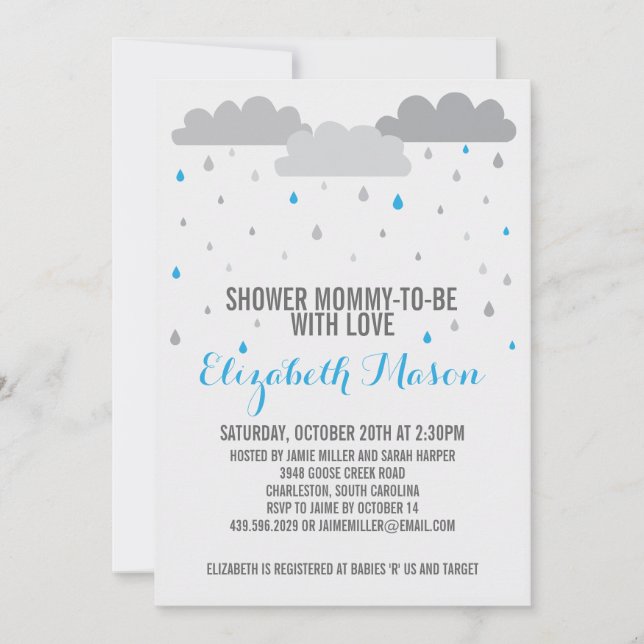 Shower with Love Baby Shower Invitation (Front)