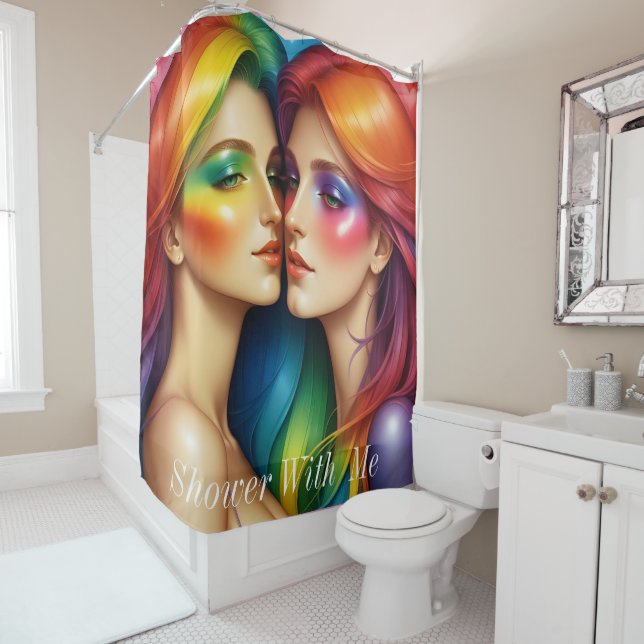 Shower With Me Ladies Curtain (In Situ)