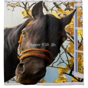 Shower With Me Quarter Horse Shower Curtain