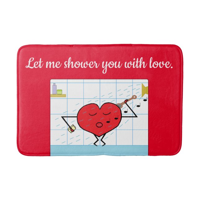 Shower You with Love:   Bath Mat (Front)