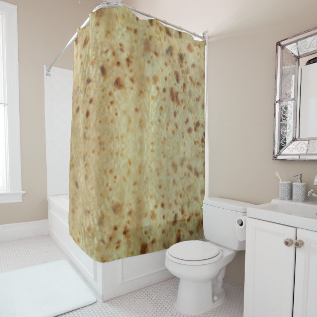 Showered in Lefse Shower Curtain (In Situ)