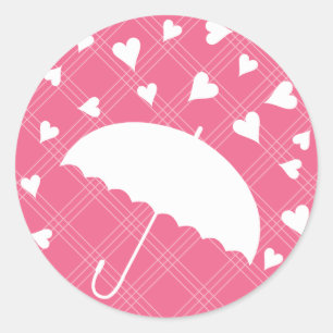 Showered with Love- Bridal Shower Sticker