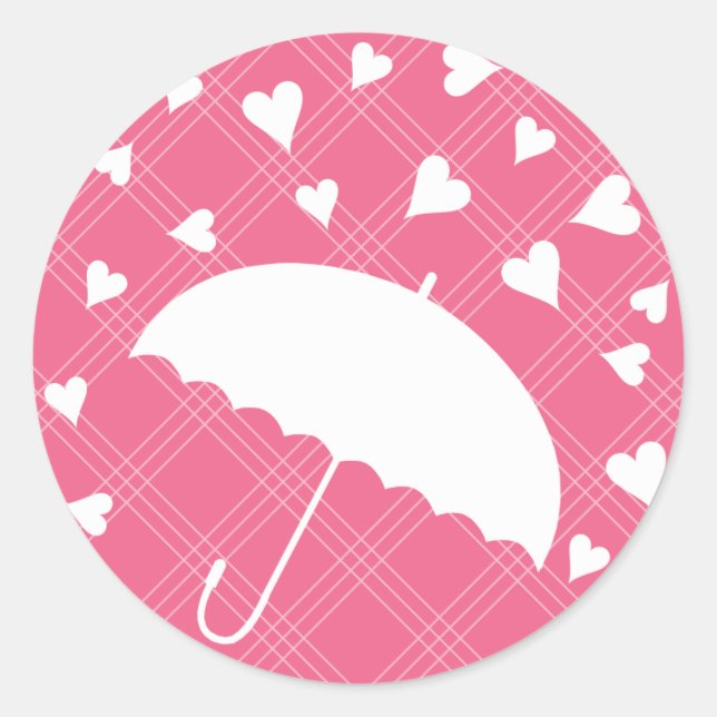 Showered with Love- Bridal Shower Sticker (Front)