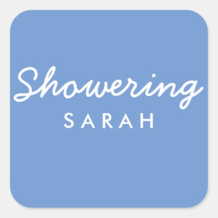 Showering Mum-To-Be Baby Shower Mason Jar Sticker