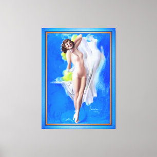 Showgirl by American Artist Rolf Armstrong Canvas Print