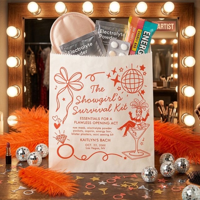 Showgirl Era Bachelorette Party Survival Kit Favour Bags (Creator Uploaded)