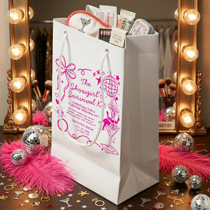 Showgirl Era Bachelorette Party Survival Kit Small Gift Bag