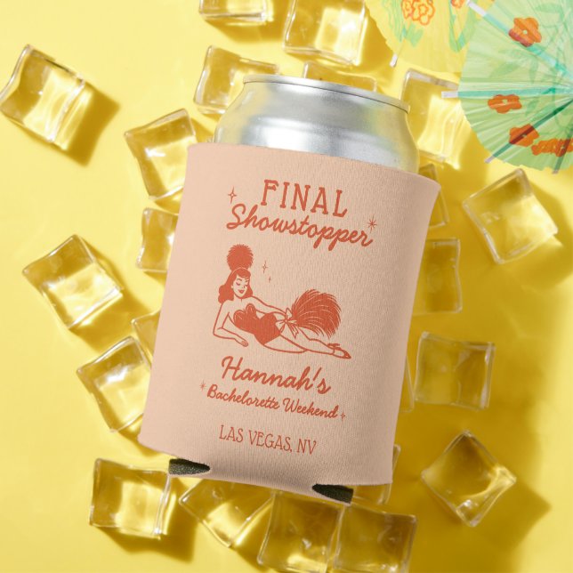 Showgirl Final Showstopper Bachelorette Can Cooler (In Situ Summer)