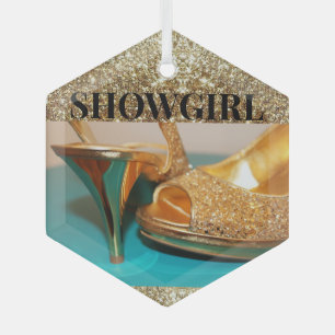 SHOWGIRL GLASS TREE DECORATION