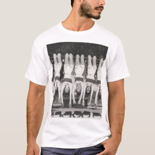 Showgirls on monkey bars, playful design. T-Shirt