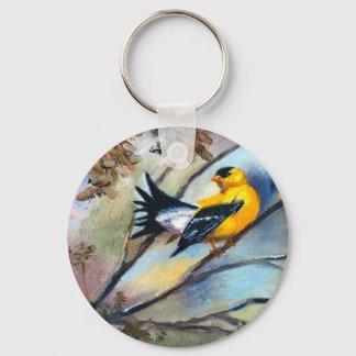Showing Off Bird Keychain