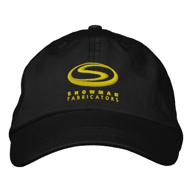 Showman Embroidered Hat - Black (Front)