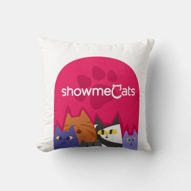 showmeCats Community pillow (Front)