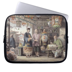 Showroom of a Lantern Merchant in Peking, from 'Ch Laptop Sleeve