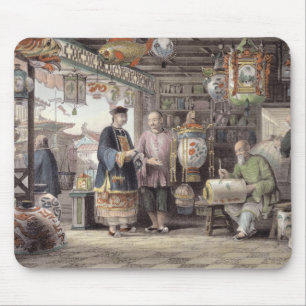 Showroom of a Lantern Merchant in Peking, from 'Ch Mouse Mat