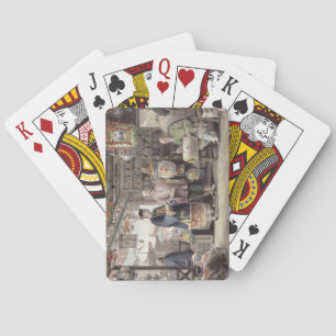 Showroom of a Lantern Merchant in Peking, from 'Ch Playing Cards