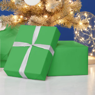 shows green vinyl wrap in two views wrapping paper