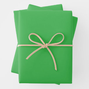 shows green vinyl wrap in two views wrapping paper sheet