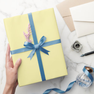 shows pale yellow wrapping paper