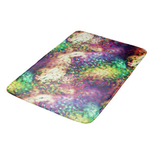 Showy coloured scales or water drops bath mat