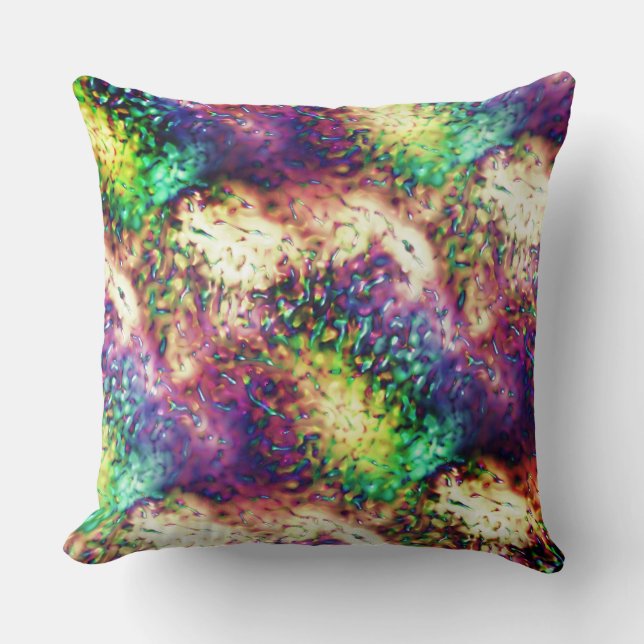 Showy coloured scales or water drops cushion (Front)