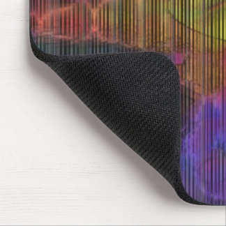 Showy coloured spots under deformed stripes lines mouse mat