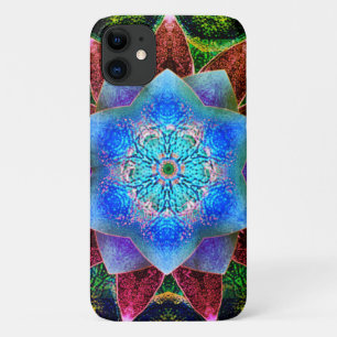 Showy or rustic bluish virtual flower iPhone 11 case