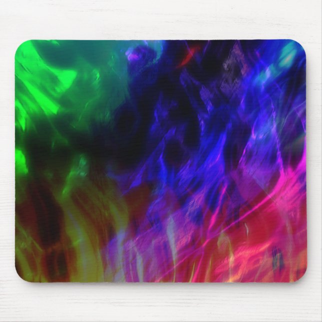 Showy red and dark blue submerged in gentle waves  mouse mat (Front)