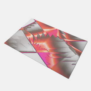 Showy salmon or peach, extremely rough digitalised doormat