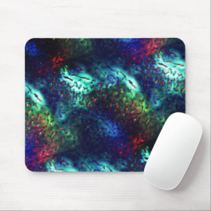 Showy scales on a dark blue to coloured background mouse mat