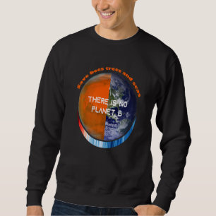 ShowYourStripes SAVE BEES TREES AND SEAS NO PLANET Sweatshirt