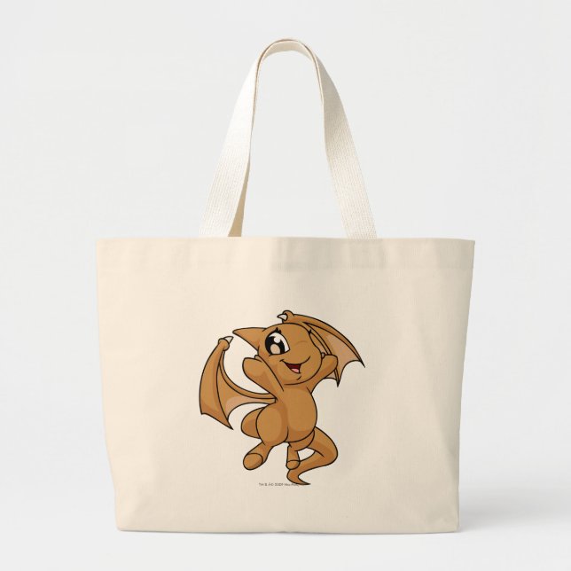 Shoyru Brown Large Tote Bag (Front)
