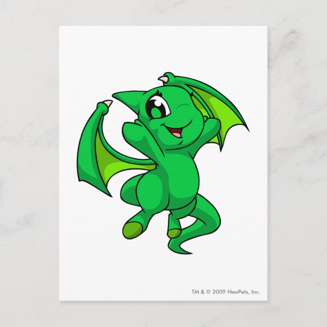 Shoyru Green Postcard (Front)