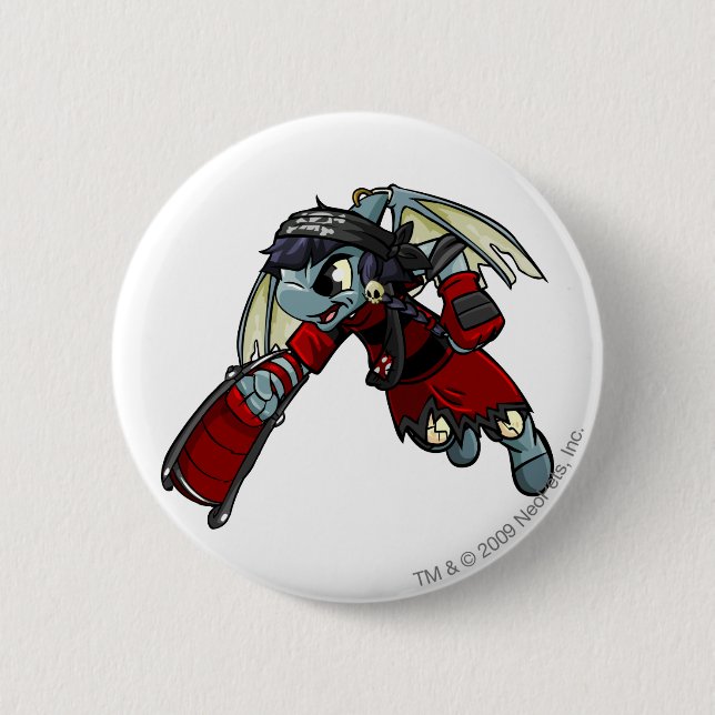 Shoyru Krawk Island Player 6 Cm Round Badge (Front)