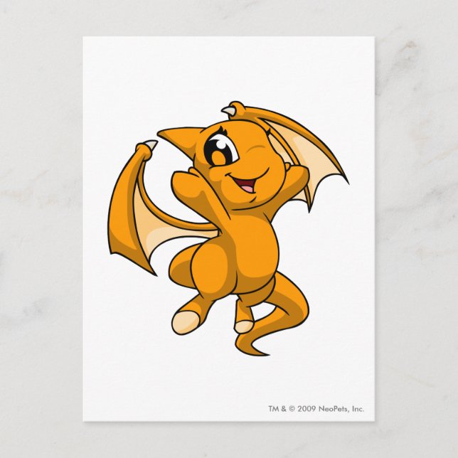 Shoyru Orange Postcard (Front)
