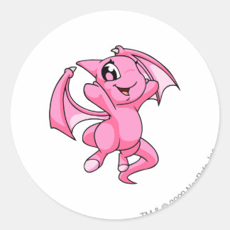 Shoyru Pink Classic Round Sticker