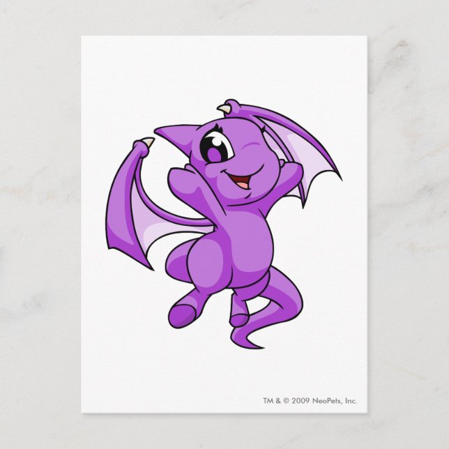 Shoyru Purple Postcard (Front)