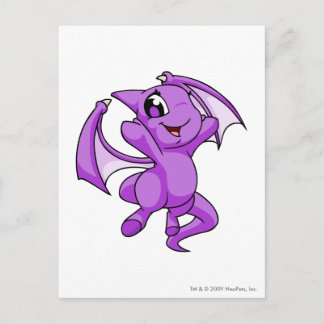 Shoyru Purple Postcard