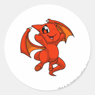 Shoyru Red Classic Round Sticker