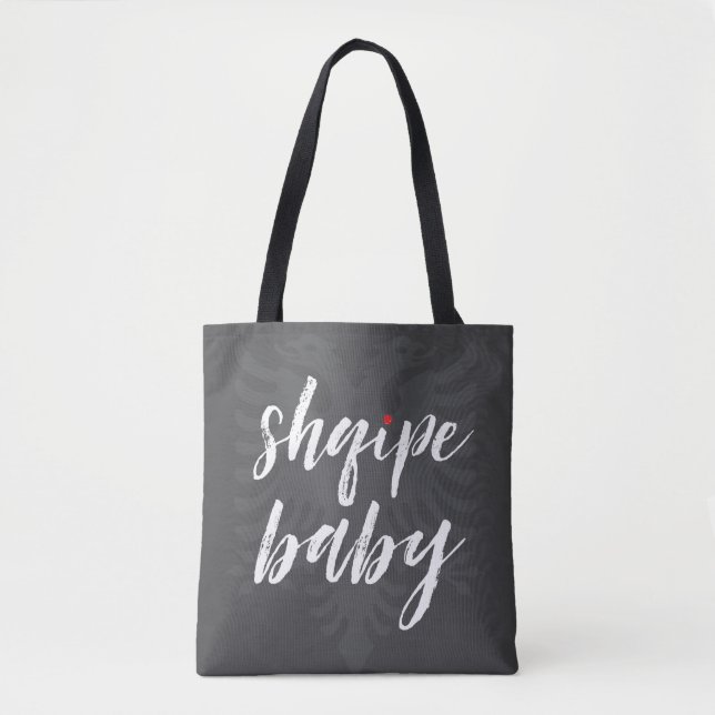 shqipe baby Albanian eagle tote bag (Front)