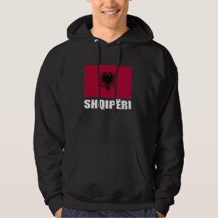 Shqipëri Flag Grunge Vintage Souvenir Albania Hoodie