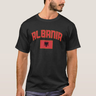 Shqipëria, Albania, Flamuri Shqiptar Albanian Patr T-Shirt