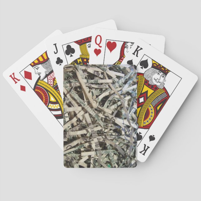 Shreaded Money! Playing Cards (Back)