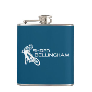 Shred Bellingham Washington Mountain Biking Hip Flask