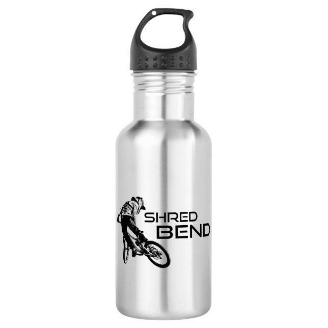 Shred Bend Oregon Mountain Biking 532 Ml Water Bottle (Front)